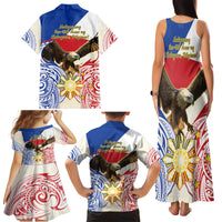 Philippines Independence Day Family Matching Tank Maxi Dress and Hawaiian Shirt Pilipinas Eagle 126th Anniversary LT14 - Polynesian Pride