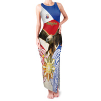 Philippines Independence Day Family Matching Tank Maxi Dress and Hawaiian Shirt Pilipinas Eagle 126th Anniversary LT14 Mom's Dress Blue - Polynesian Pride