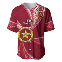 Personalised Tonga Beulah College Baseball Jersey Class Of Year Tongan Ngatu Pattern LT14 Maroon - Polynesian Pride