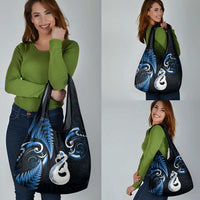 Nlue New Zealand Grocery Bag Aotearoa Silver Fern With Manaia Maori LT14 - Polynesian Pride