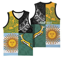 Personalised Rugby 2025 Championship Basketball Jersey Combination of Southern Hemisphere Countries - Polynesian Pride
