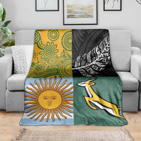 Rugby 2025 Championship Blanket Combination of Southern Hemisphere Countries LT14 - Polynesian Pride