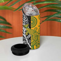Rugby 2025 Championship 4 in 1 Can Cooler Tumbler Combination of Southern Hemisphere Countries LT14 - Polynesian Pride