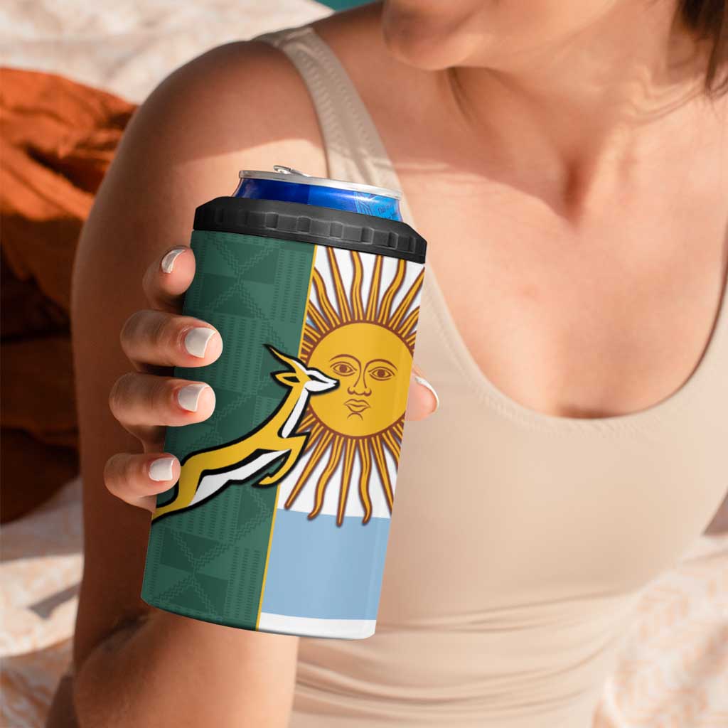 Rugby 2025 Championship 4 in 1 Can Cooler Tumbler Combination of Southern Hemisphere Countries LT14 - Polynesian Pride