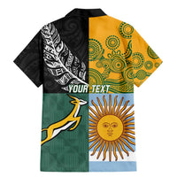 Personalised Rugby 2025 Championship Family Matching Mermaid Dress and Hawaiian Shirt Combination of Southern Hemisphere Countries LT14 - Polynesian Pride