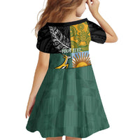 Personalised Rugby 2025 Championship Family Matching Off Shoulder Maxi Dress and Hawaiian Shirt Combination of Southern Hemisphere Countries LT14 - Polynesian Pride