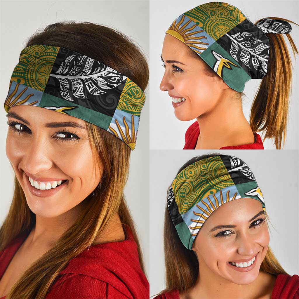 Rugby 2025 Championship Neck Gaiter Combination of Southern Hemisphere Countries - Polynesian Pride