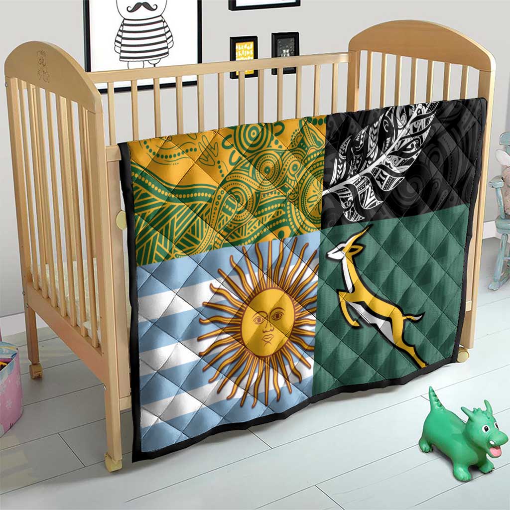 Rugby 2025 Championship Quilt Combination of Southern Hemisphere Countries - Polynesian Pride