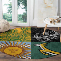 Rugby 2025 Championship Round Carpet Combination of Southern Hemisphere Countries - Polynesian Pride