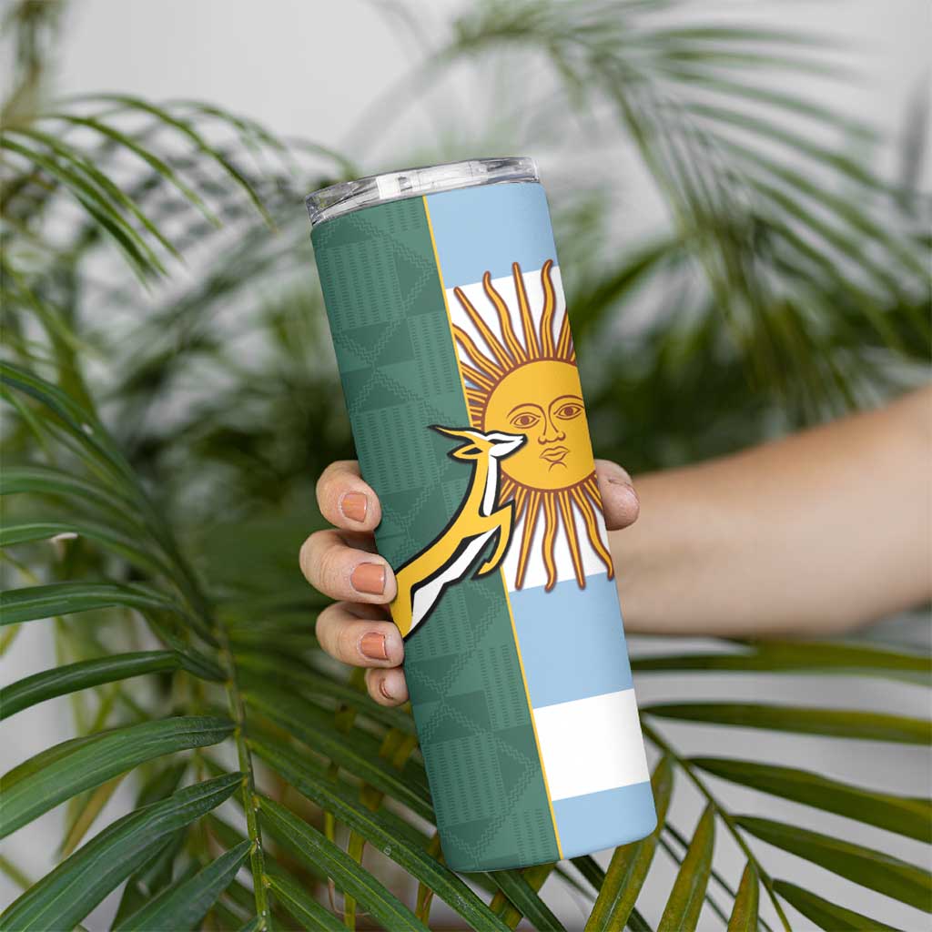 Rugby 2025 Championship Skinny Tumbler Combination of Southern Hemisphere Countries LT14 - Polynesian Pride