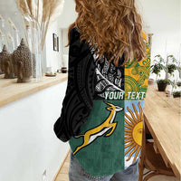 Personalised Rugby 2025 Championship Women Casual Shirt Combination of Southern Hemisphere Countries LT14 - Polynesian Pride