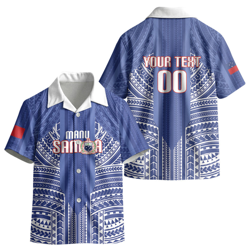 Custom Manu Samoa Rugby 2026 Kid Hawaiian Shirt Samoan Pattern