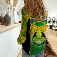 Papua New Guinea Rugby Women Casual Shirt Enga Mioks PNG Polynesian Pattern LT14 - Polynesian Pride