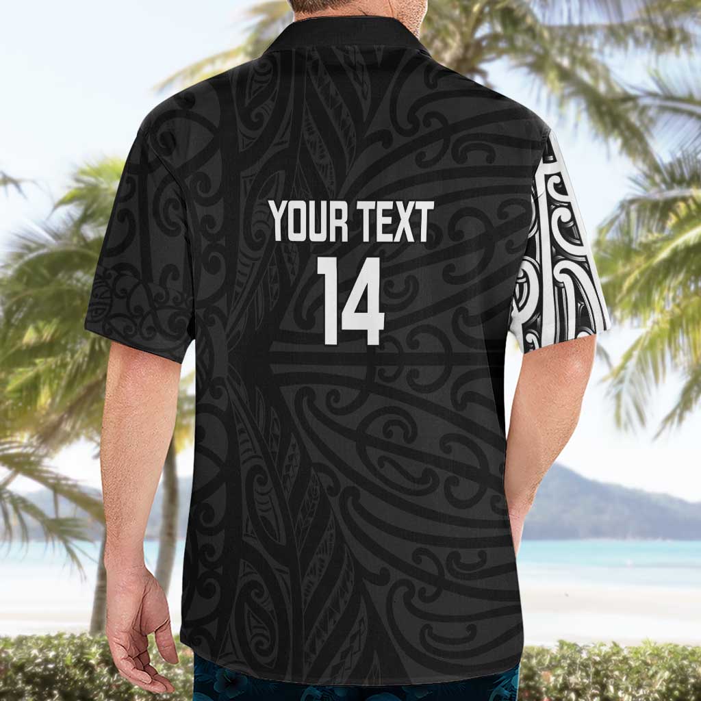 New Zealand Silver Fern Rugby Custom Hawaiian Shirt Maori Koru Go Black Fern LT14 - Polynesian Pride
