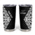 New Zealand Silver Fern Rugby Custom Tumbler Cup Maori Koru Go Black Fern - Polynesian Pride