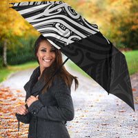 New Zealand Silver Fern Rugby Custom Umbrella Maori Koru Go Black Fern LT14 - Polynesian Pride
