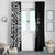 New Zealand Silver Fern Rugby Custom Window Curtain Maori Koru Go Black Fern - Polynesian Pride