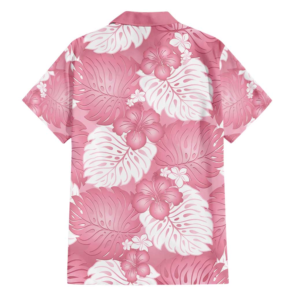 Pink Aloha Hawaii Hawaiian Shirt Monstera Hibiscus Plumeria Seamless Vibes - Polynesian Pride