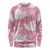 Pink Aloha Hawaii Long Sleeve Shirt Monstera Hibiscus Plumeria Seamless Vibes - Polynesian Pride