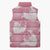 Pink Aloha Hawaii Sleeveless Puffer Jacket Monstera Hibiscus Plumeria Seamless Vibes - Polynesian Pride