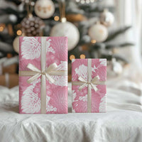 Pink Aloha Hawaii Wrapping Paper Monstera Hibiscus Plumeria Seamless Vibes - Polynesian Pride