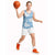 Blue Aloha Hawaii Basketball Jersey Monstera Hibiscus Plumeria Seamless Vibes - Polynesian Pride