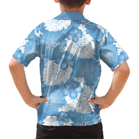 Blue Aloha Hawaii Hawaiian Shirt Monstera Hibiscus Plumeria Seamless Vibes - Polynesian Pride