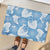 Blue Aloha Hawaii Rubber Doormat Monstera Hibiscus Plumeria Seamless Vibes - Polynesian Pride