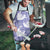 Purple Aloha Hawaii Apron Monstera Hibiscus Plumeria Seamless Vibes - Polynesian Pride