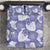 Purple Aloha Hawaii Bedding Set Monstera Hibiscus Plumeria Seamless Vibes - Polynesian Pride