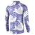 Purple Aloha Hawaii Button Sweatshirt Monstera Hibiscus Plumeria Seamless Vibes - Polynesian Pride
