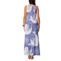 Purple Aloha Hawaii Family Matching Tank Maxi Dress and Hawaiian Shirt Monstera Hibiscus Plumeria Seamless Vibes LT14 - Polynesian Pride