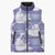 Purple Aloha Hawaii Sleeveless Puffer Jacket Monstera Hibiscus Plumeria Seamless Vibes - Polynesian Pride