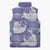 Purple Aloha Hawaii Sleeveless Puffer Jacket Monstera Hibiscus Plumeria Seamless Vibes - Polynesian Pride