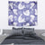 Purple Aloha Hawaii Tapestry Monstera Hibiscus Plumeria Seamless Vibes - Polynesian Pride