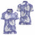 Purple Aloha Hawaii Women Polo Shirt Monstera Hibiscus Plumeria Seamless Vibes - Polynesian Pride