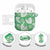Green Aloha Hawaii AirPods Case Monstera Hibiscus Plumeria Seamless Vibes - Polynesian Pride