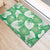 Green Aloha Hawaii Rubber Doormat Monstera Hibiscus Plumeria Seamless Vibes - Polynesian Pride