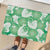 Green Aloha Hawaii Rubber Doormat Monstera Hibiscus Plumeria Seamless Vibes - Polynesian Pride