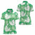 Green Aloha Hawaii Women Polo Shirt Monstera Hibiscus Plumeria Seamless Vibes - Polynesian Pride