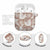 Mocha Mousse Aloha Hawaii AirPods Case Monstera Hibiscus Plumeria Seamless Vibes - Polynesian Pride