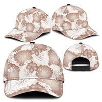 Mocha Mousse Aloha Hawaii Classic Cap Monstera Hibiscus Plumeria Seamless Vibes - Polynesian Pride