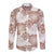 Mocha Mousse Aloha Hawaii Long Sleeve Button Shirt Monstera Hibiscus Plumeria Seamless Vibes - Polynesian Pride
