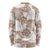 Mocha Mousse Aloha Hawaii Long Sleeve Shirt Monstera Hibiscus Plumeria Seamless Vibes - Polynesian Pride