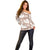 Mocha Mousse Aloha Hawaii Off Shoulder Sweater Monstera Hibiscus Plumeria Seamless Vibes - Polynesian Pride