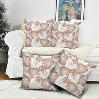 Mocha Mousse Aloha Hawaii Pillow Cover Monstera Hibiscus Plumeria Seamless Vibes - Polynesian Pride