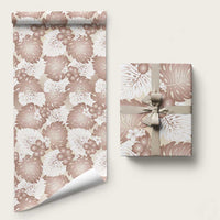 Mocha Mousse Aloha Hawaii Wrapping Paper Monstera Hibiscus Plumeria Seamless Vibes LT14 58" × 23" Mocha Mousse - Polynesian Pride