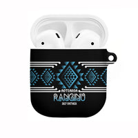 Aotearoa Atua Ranginui AirPods Case Maori Sky Father Taniko Motifs LT14 Blue - Polynesian Pride