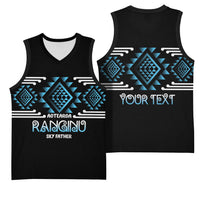 Aotearoa Atua Ranginui Personalised Basketball Jersey Maori Sky Father Taniko Motifs LT14 - Polynesian Pride