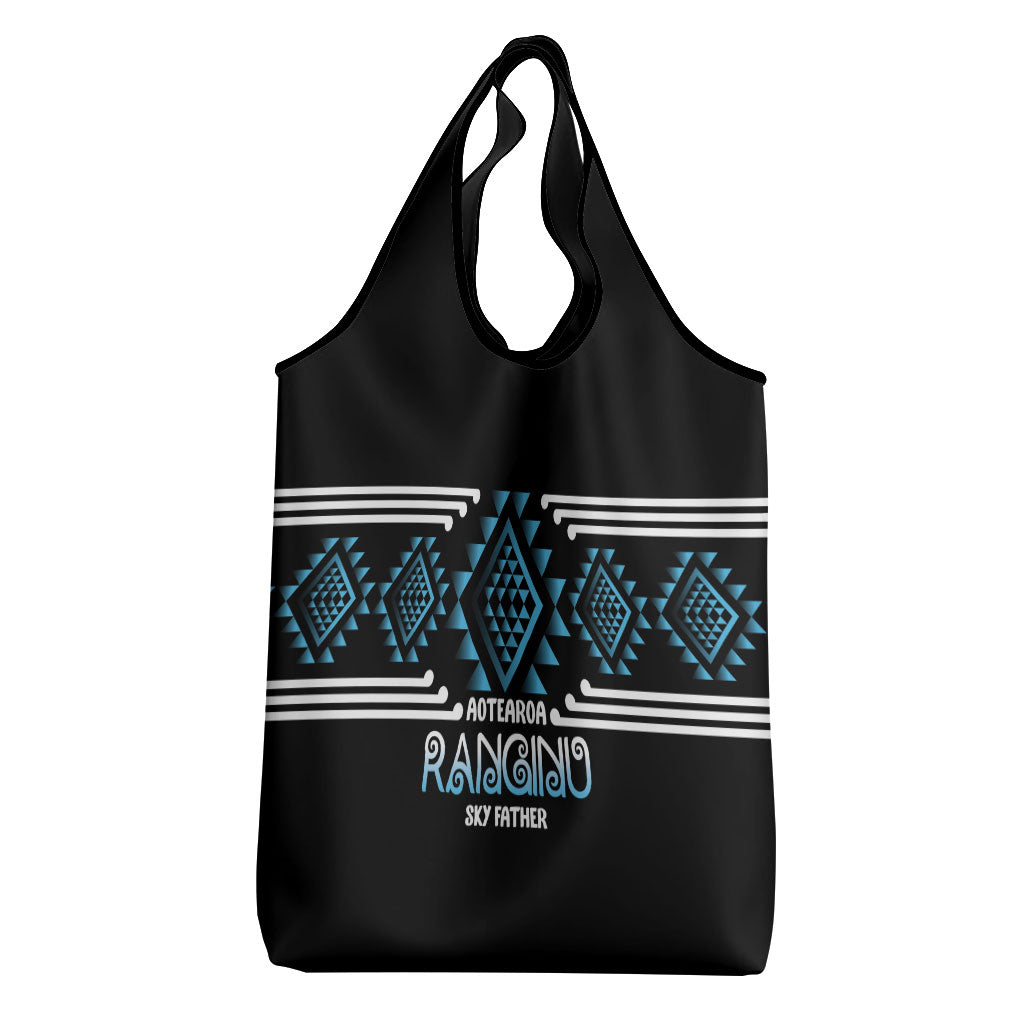 Aotearoa Atua Ranginui Grocery Bag Maori Sky Father Taniko Motifs LT14 - Polynesian Pride